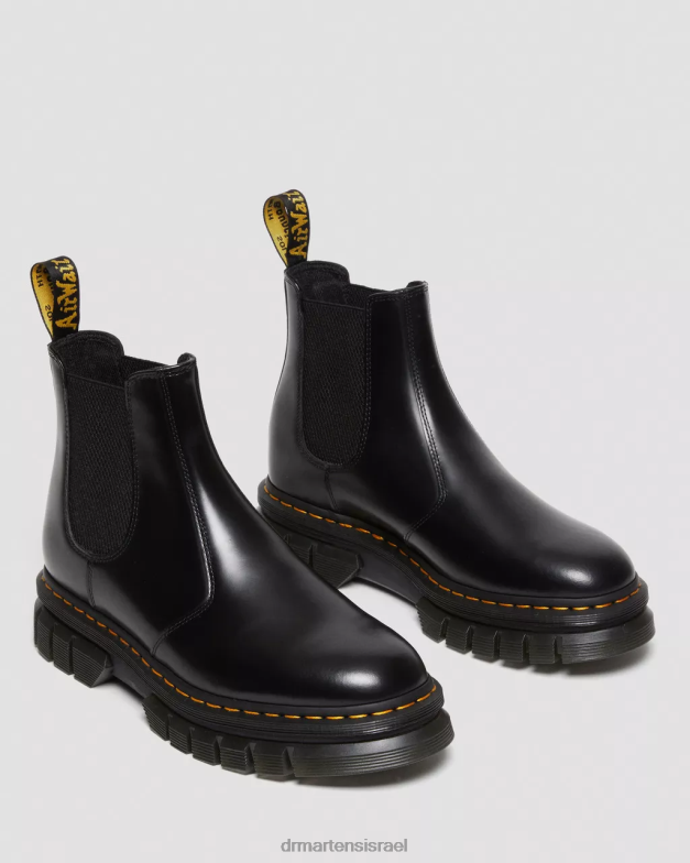 מגפי צ'לסי מעור חלק ריקארד מלוטש Dr. Martens שחור מלוטש חלק הַנעָלָה N8BB8175