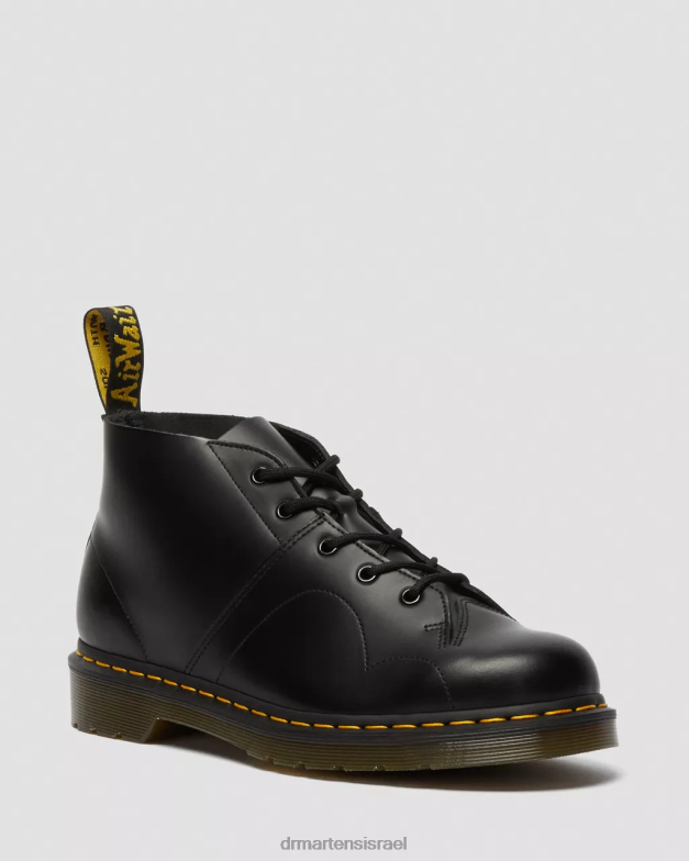 מגפי קופים מעור חלק של הכנסייה Dr. Martens שחור חלק הַנעָלָה N8BB8177