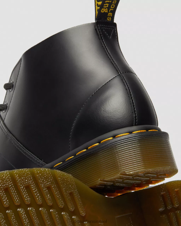 מגפי קופים מעור חלק של הכנסייה Dr. Martens שחור חלק הַנעָלָה N8BB8177