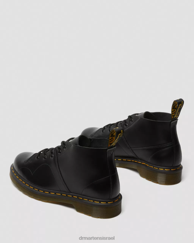 מגפי קופים מעור חלק של הכנסייה Dr. Martens שחור חלק הַנעָלָה N8BB8177