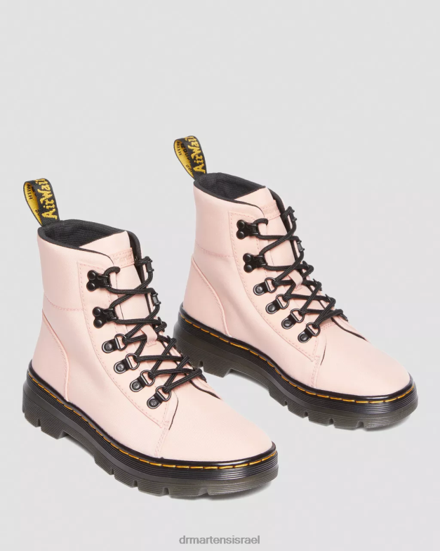 מסרק מגפי ניילון ועור Dr. Martens ניילון ציקלון בצבע בז' אפרסק הַנעָלָה N8BB8179