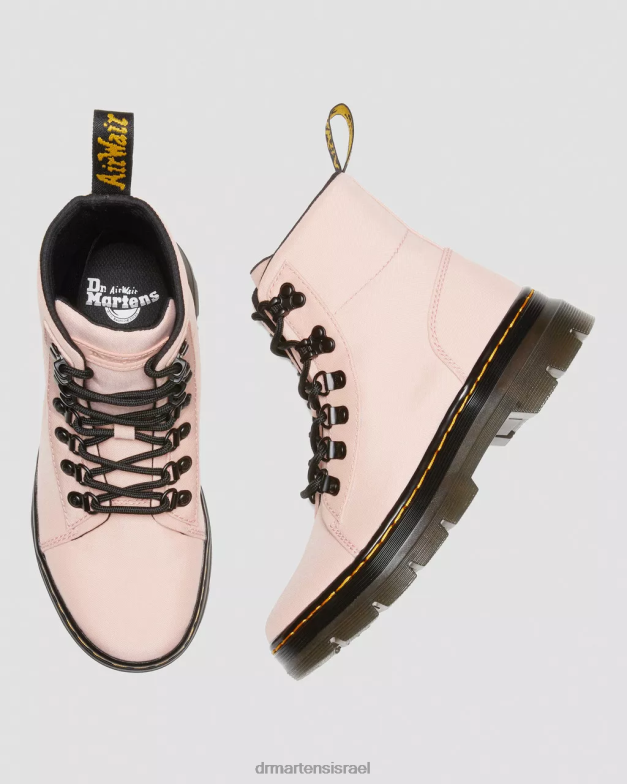מסרק מגפי ניילון ועור Dr. Martens ניילון ציקלון בצבע בז' אפרסק הַנעָלָה N8BB8179