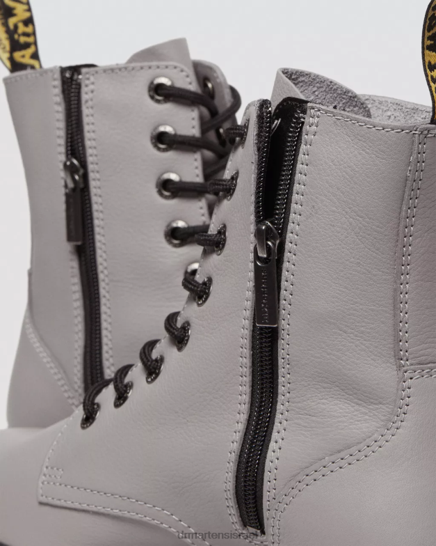 מגפי ג'דון פיזה משטחי עור Dr. Martens פיזה אפורה הַנעָלָה N8BB8187