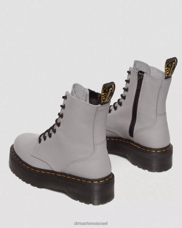 מגפי ג'דון פיזה משטחי עור Dr. Martens פיזה אפורה הַנעָלָה N8BB8187