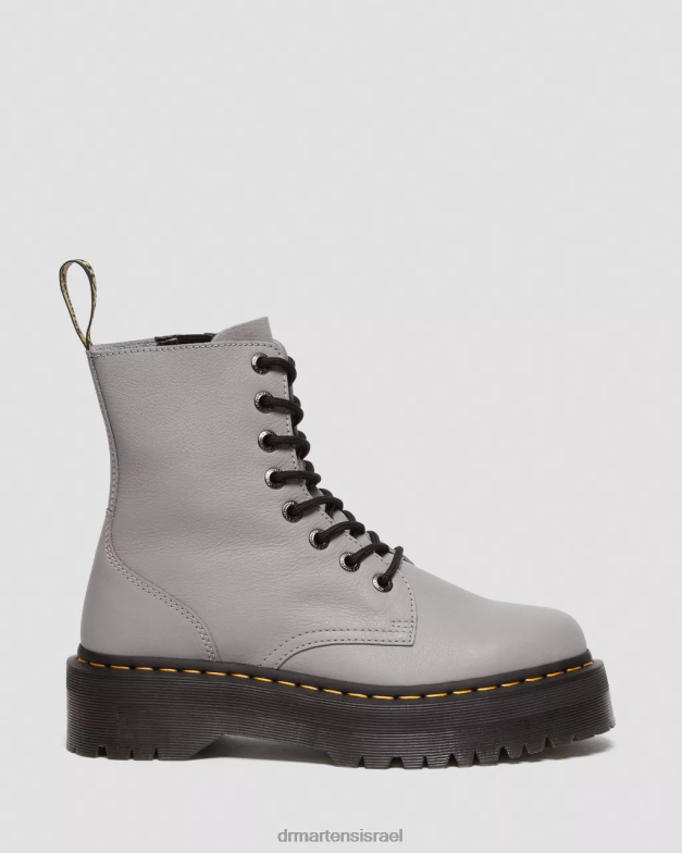 מגפי ג'דון פיזה משטחי עור Dr. Martens פיזה אפורה הַנעָלָה N8BB8187
