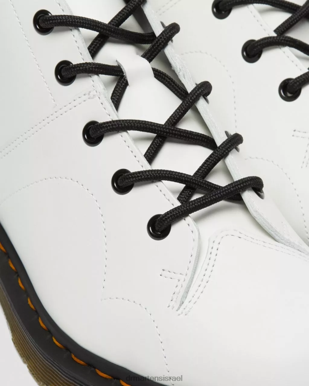 מגפי קופים מעור חלק של הכנסייה Dr. Martens לבן חלק הַנעָלָה N8BB8198