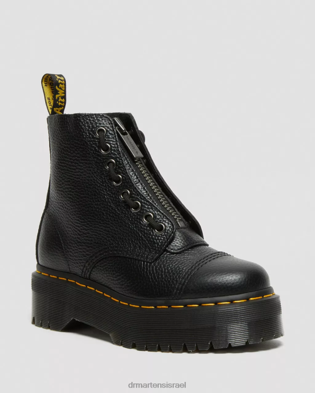 מגפי פלטפורמה מעור נאפה סינקלייר טחינה Dr. Martens נאפה טחינה שחורה הַנעָלָה N8BB8208