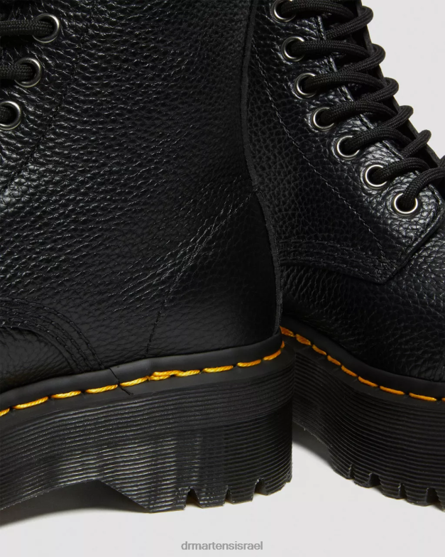 מגפי פלטפורמה מעור נאפה סינקלייר טחינה Dr. Martens נאפה טחינה שחורה הַנעָלָה N8BB8208