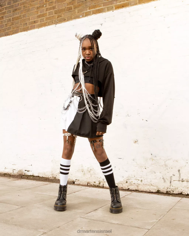 מגפי פלטפורמה מעור נאפה סינקלייר טחינה Dr. Martens נאפה טחינה שחורה הַנעָלָה N8BB8208