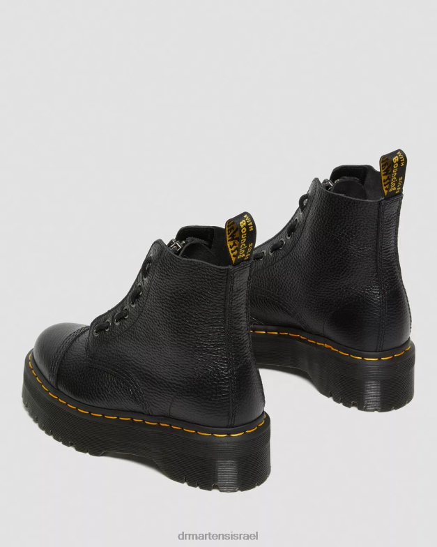 מגפי פלטפורמה מעור נאפה סינקלייר טחינה Dr. Martens נאפה טחינה שחורה הַנעָלָה N8BB8208
