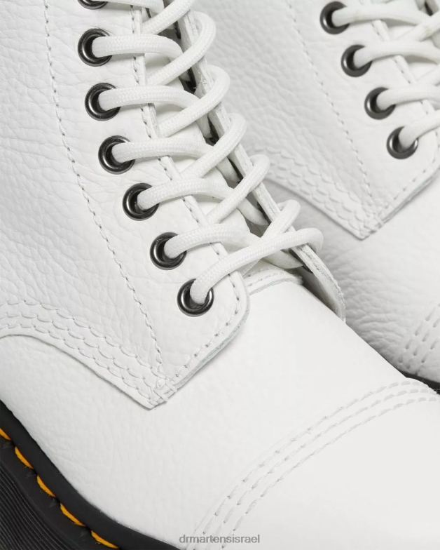 מגפי פלטפורמה מעור נאפה סינקלייר טחינה Dr. Martens נאפה לבן טחון הַנעָלָה N8BB8211