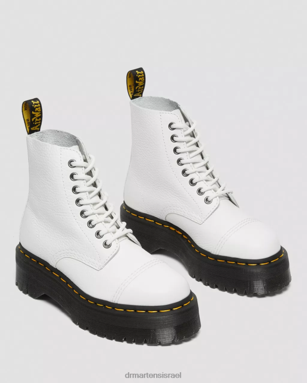מגפי פלטפורמה מעור נאפה סינקלייר טחינה Dr. Martens נאפה לבן טחון הַנעָלָה N8BB8211