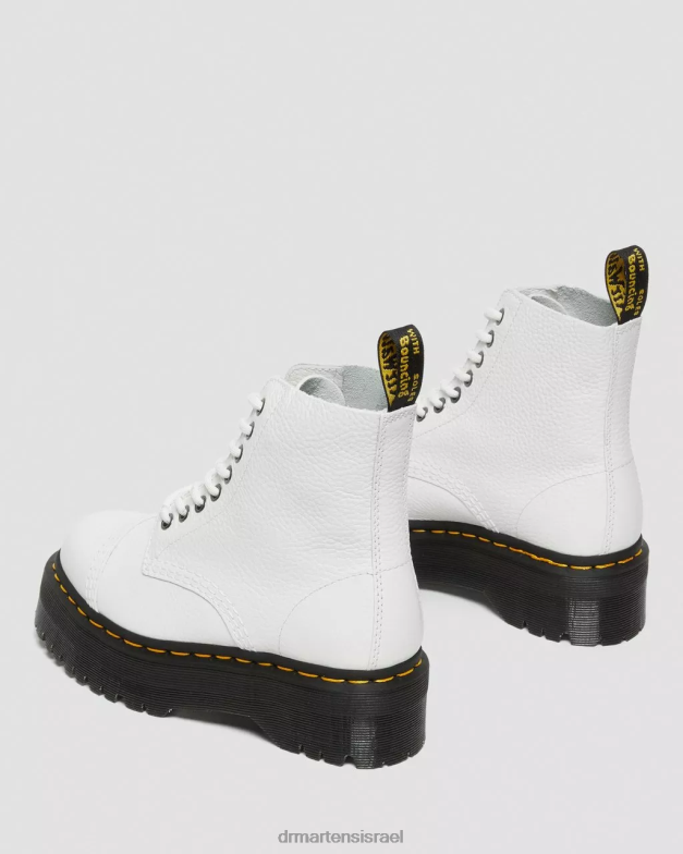 מגפי פלטפורמה מעור נאפה סינקלייר טחינה Dr. Martens נאפה לבן טחון הַנעָלָה N8BB8211