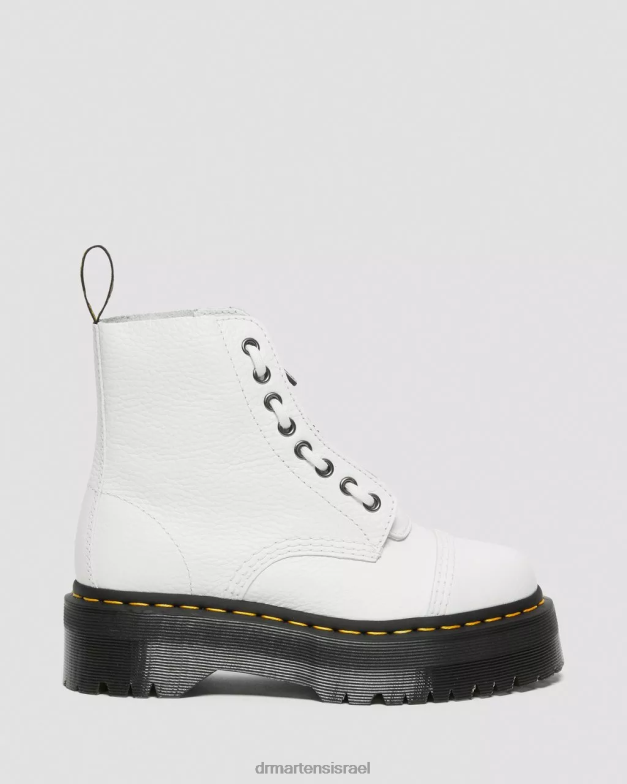 מגפי פלטפורמה מעור נאפה סינקלייר טחינה Dr. Martens נאפה לבן טחון הַנעָלָה N8BB8211