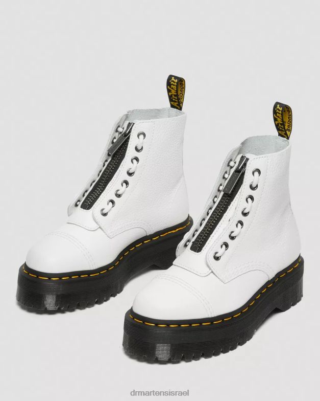 מגפי פלטפורמה מעור נאפה סינקלייר טחינה Dr. Martens נאפה לבן טחון הַנעָלָה N8BB8211