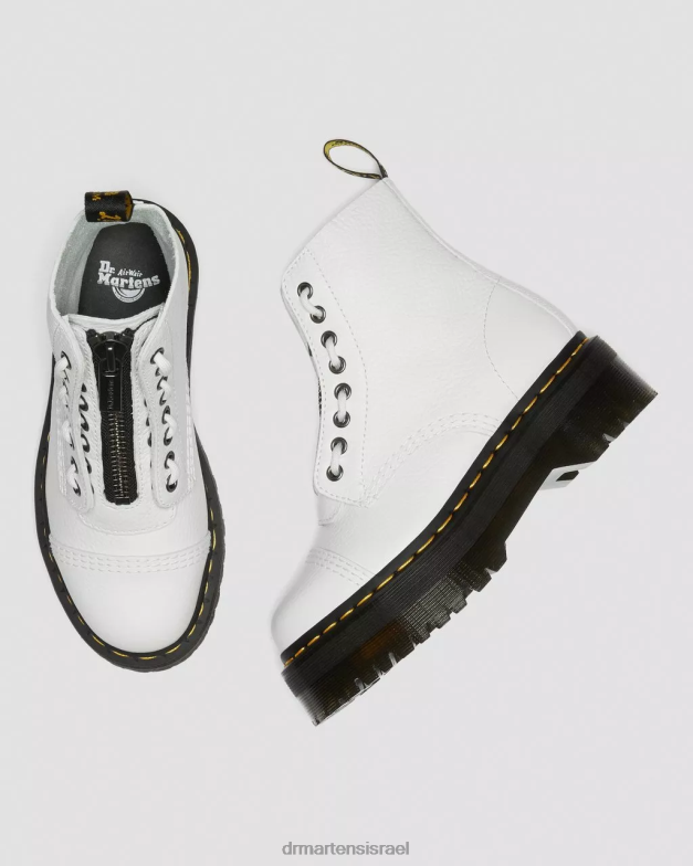 מגפי פלטפורמה מעור נאפה סינקלייר טחינה Dr. Martens נאפה לבן טחון הַנעָלָה N8BB8211