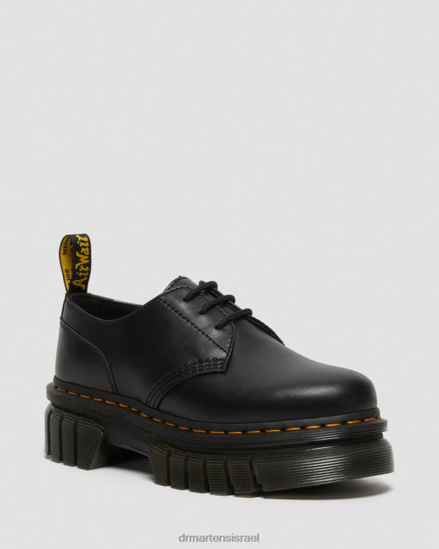 נעלי פלטפורמה מעור אודריק נאפה Dr. Martens נאפה לוקס שחורה הַנעָלָה N8BB8217