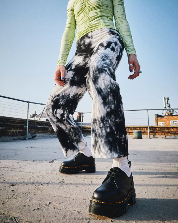 נעלי פלטפורמה מעור אודריק נאפה Dr. Martens נאפה לוקס שחורה הַנעָלָה N8BB8217