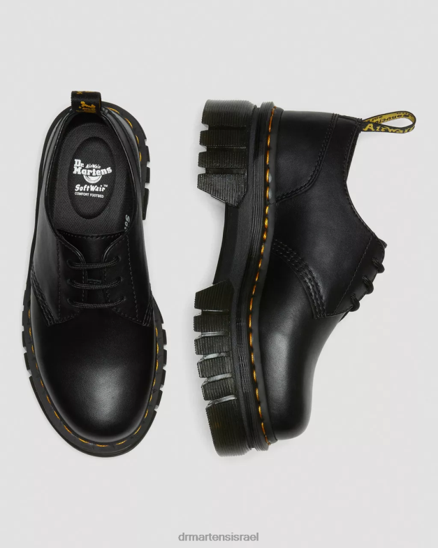 נעלי פלטפורמה מעור אודריק נאפה Dr. Martens נאפה לוקס שחורה הַנעָלָה N8BB8217