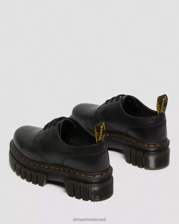 נעלי פלטפורמה מעור אודריק נאפה Dr. Martens נאפה לוקס שחורה הַנעָלָה N8BB8217