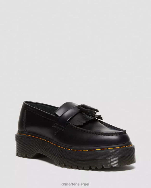 מכנסי ציצית מעור אדריאן Dr. Martens שחור חלק הַנעָלָה N8BB8218