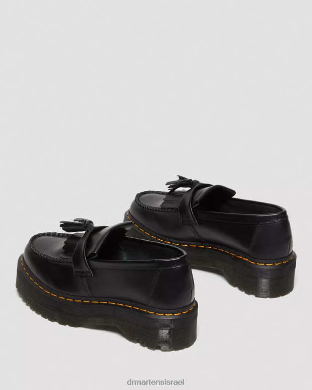 מכנסי ציצית מעור אדריאן Dr. Martens שחור חלק הַנעָלָה N8BB8218