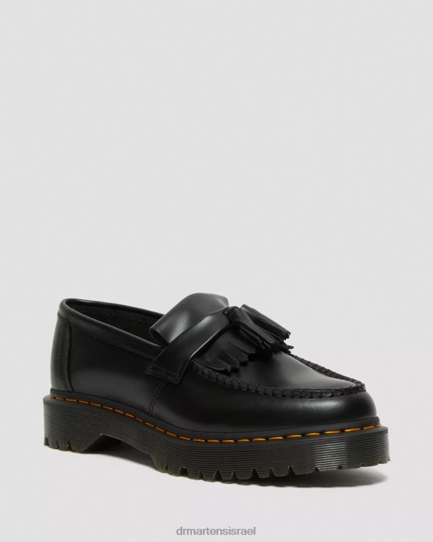 אדריאן בקס בלופרס מעור חלק Dr. Martens שחור חלק הַנעָלָה N8BB8219