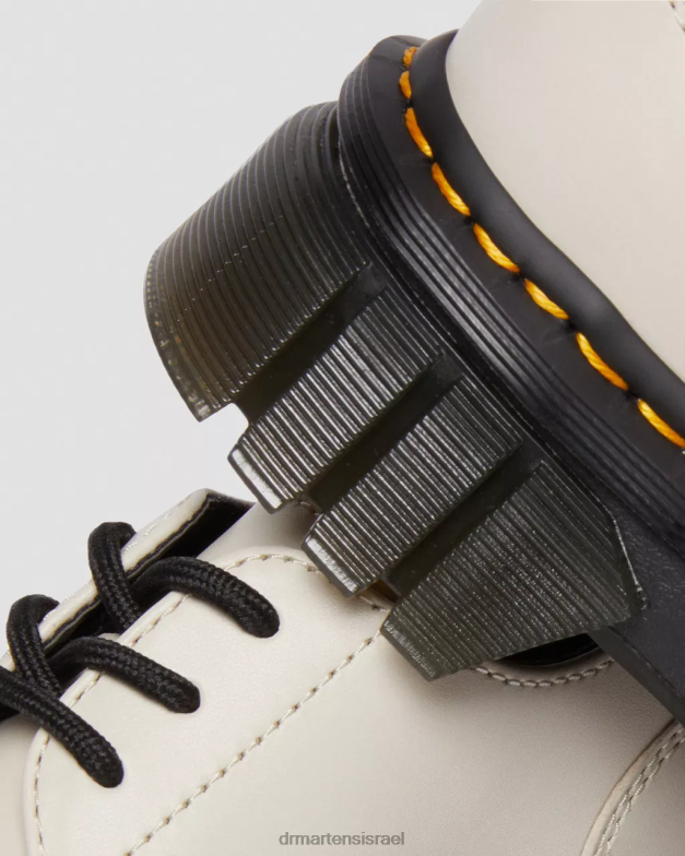 נעלי פלטפורמה מעור אודריק נאפה Dr. Martens נאפה לוקס אפור מרוצף אבן הַנעָלָה N8BB8232