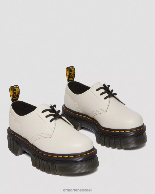 נעלי פלטפורמה מעור אודריק נאפה Dr. Martens נאפה לוקס אפור מרוצף אבן הַנעָלָה N8BB8232