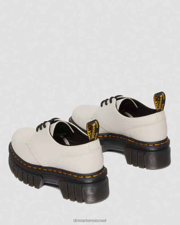 נעלי פלטפורמה מעור אודריק נאפה Dr. Martens נאפה לוקס אפור מרוצף אבן הַנעָלָה N8BB8232