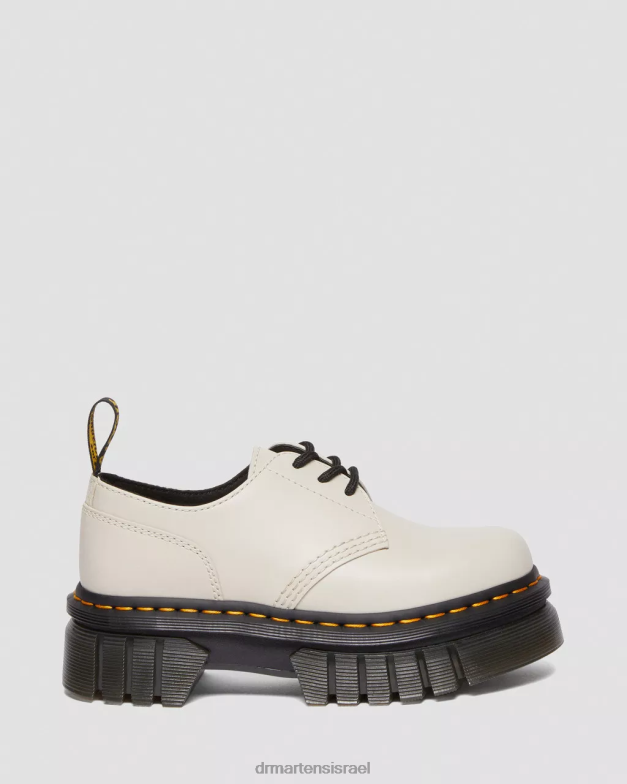 נעלי פלטפורמה מעור אודריק נאפה Dr. Martens נאפה לוקס אפור מרוצף אבן הַנעָלָה N8BB8232