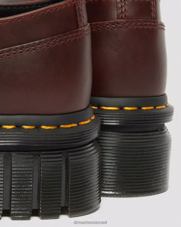 נעלי פלטפורמה מעור אודריק ברנדו Dr. Martens ברנדו חום הַנעָלָה N8BB8236
