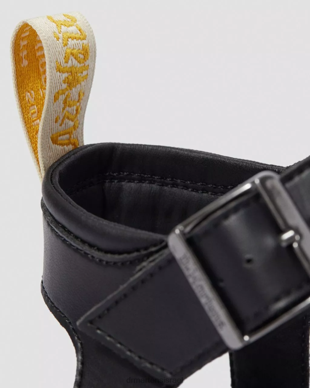 סנדלי גלדיאטור בלייר פליקס טבעוני Dr. Martens פליקס שחור לשפשף הַנעָלָה N8BB8248