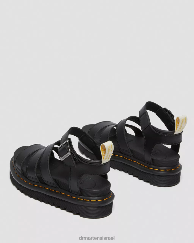 סנדלי גלדיאטור בלייר פליקס טבעוני Dr. Martens פליקס שחור לשפשף הַנעָלָה N8BB8248