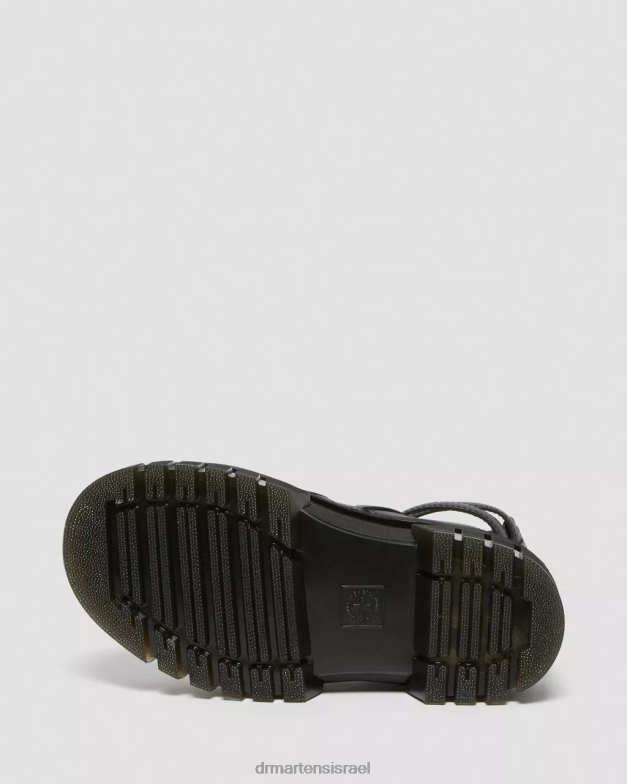 סנדלי גלדיאטור מעור של ריקי נאפה לוקס Dr. Martens נאפה לוקס שחורה הַנעָלָה N8BB8258