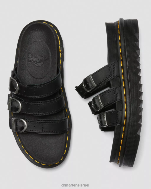 סנדלי החלקה מעור בלייר Dr. Martens הידרו שחור הַנעָלָה N8BB8259