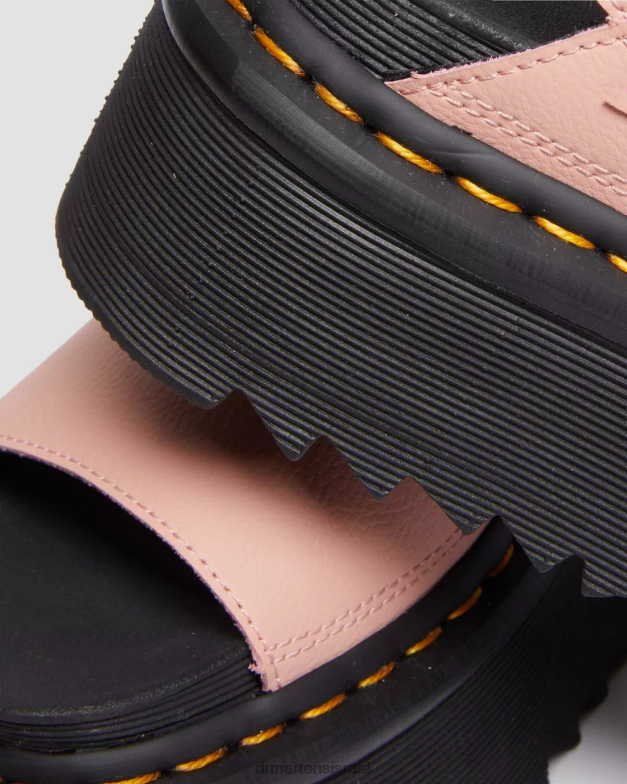 סנדלי פלטפורמה מעור ווס אתנה Dr. Martens שחור וורוד הַנעָלָה N8BB8260