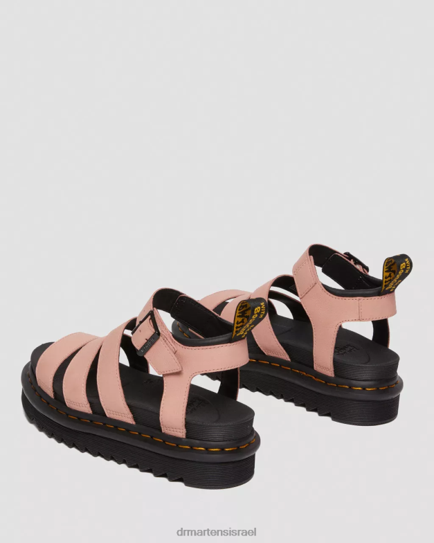 סנדלי רצועת עור בלייר פיזה Dr. Martens אפרסק בז' פיזה הַנעָלָה N8BB8263