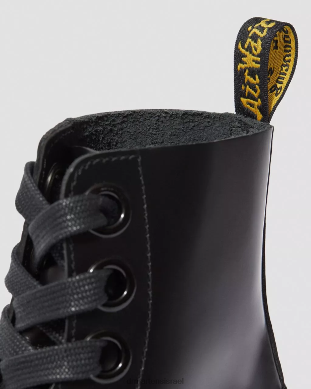 מגפי פלטפורמה מעור מולי Dr. Martens חמאה שחורה הַנעָלָה N8BB831
