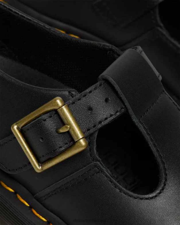 נעלי מרי ג'יין חסינות להחלקה פוליי Dr. Martens דגן מלא תעשייתי שחור הַנעָלָה N8BB8340