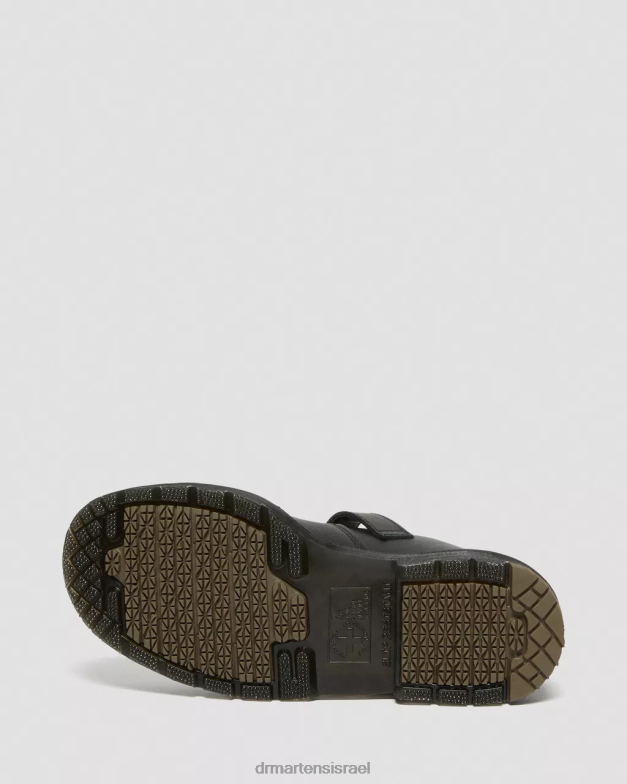 נעלי מרי ג'יין חסינות להחלקה פוליי Dr. Martens דגן מלא תעשייתי שחור הַנעָלָה N8BB8340