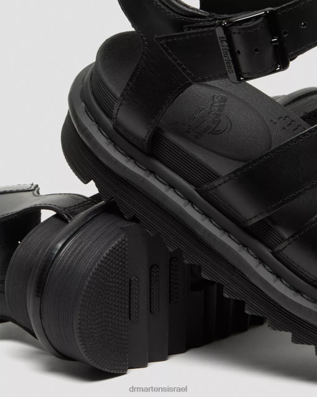סנדלי רצועת עור בלייר ברנדו Dr. Martens ברנדו שחור הַנעָלָה N8BB8345