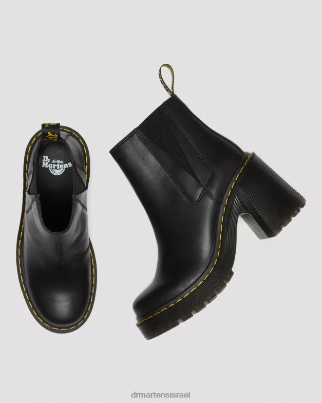 מגפי צ'לסי עקב מתרחבים מעור ספנס Dr. Martens שלח שחור הַנעָלָה N8BB835