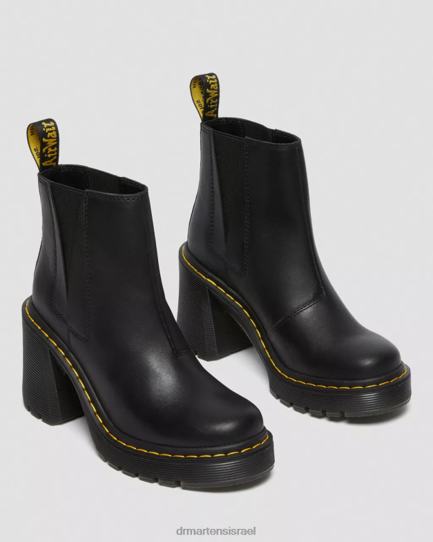 מגפי צ'לסי עקב מתרחבים מעור ספנס Dr. Martens שלח שחור הַנעָלָה N8BB835