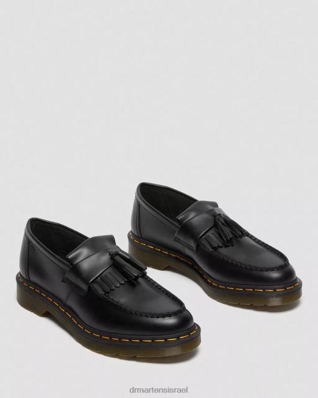 מכנסי ציצית מעור אדריאן צהוב תפר Dr. Martens שחור חלק הַנעָלָה N8BB8367