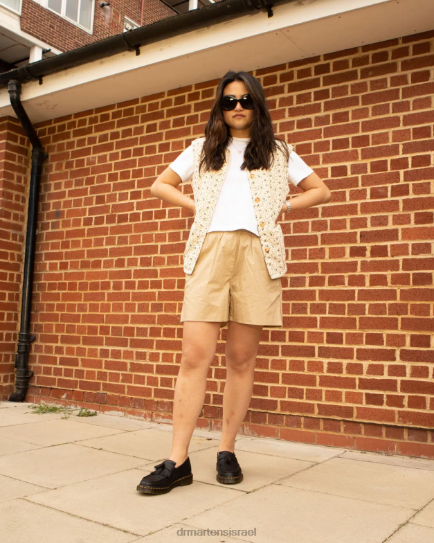 מכנסי ציצית מעור אדריאן וירג'יניה Dr. Martens וירג'יניה שחורה הַנעָלָה N8BB8375