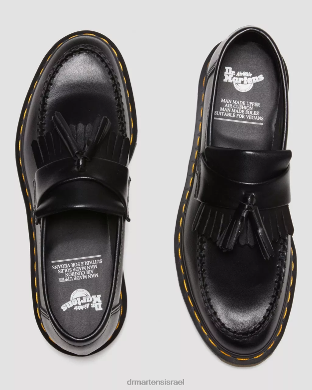 מכנסי גדילים טבעוניים של אדריאן פליקס Dr. Martens פליקס שחור לשפשף הַנעָלָה N8BB8376