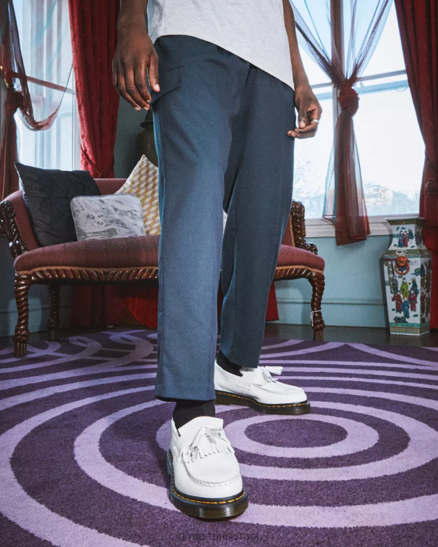 מכנסי ציצית מעור אדריאן צהוב תפר Dr. Martens חלק הַנעָלָה N8BB8378