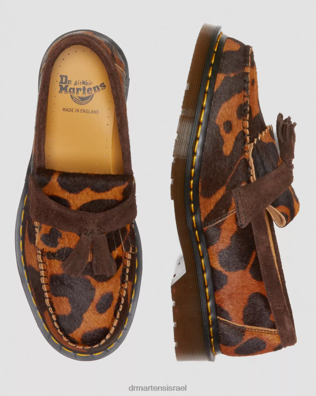 אדריאן עשוי שיער באנגליה על נעלי גדילים Dr. Martens אוצלוט ושיער חום כהה הַנעָלָה N8BB8382