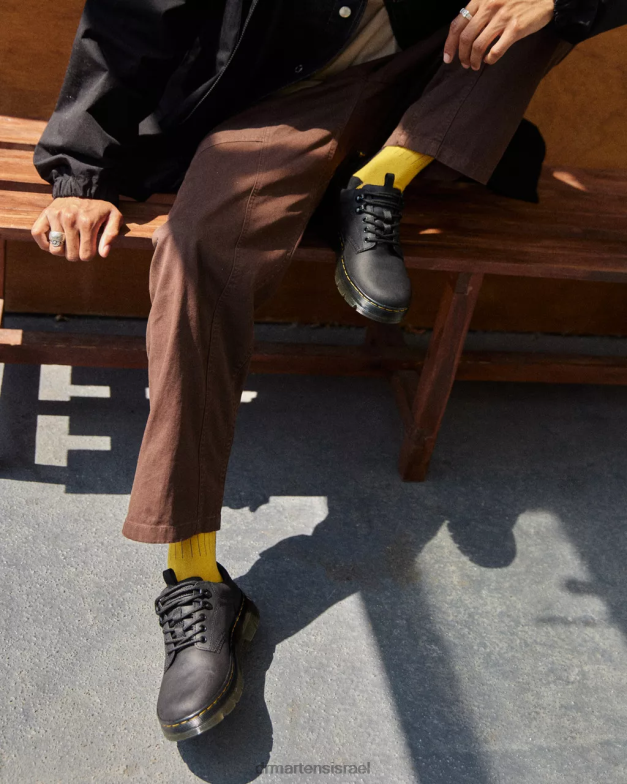 נעלי עזר מעור רידר וויומינג Dr. Martens ויומינג שחורה הַנעָלָה N8BB8390